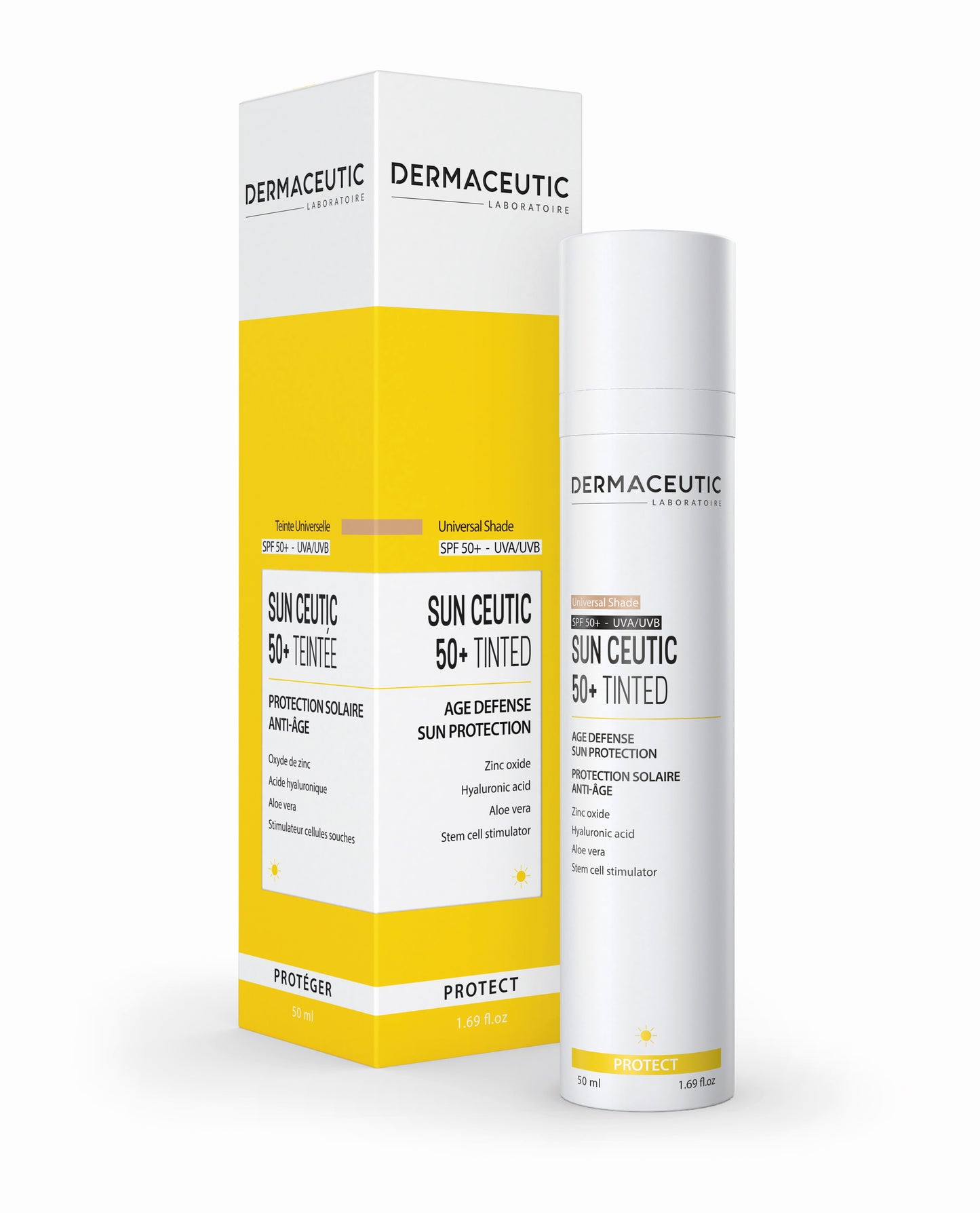 Dermaceutic Sun Ceutic 50+ Tinted Age Defense Sun Protection Универсальный оттенок 50 мл